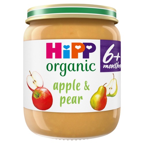 HiPP Organic Apple & Pear Baby Food Jar 6+Months