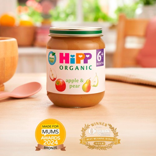 HiPP Organic Apple and Pear 100% Fruit Baby Food Jar 4+ Months 125g thumbnail 2