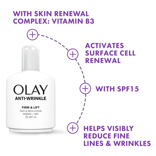 Olay Anti-Wrinkle Firm & Lift Daily Face & Neck Moisturiser SPF 15 thumbnail 5