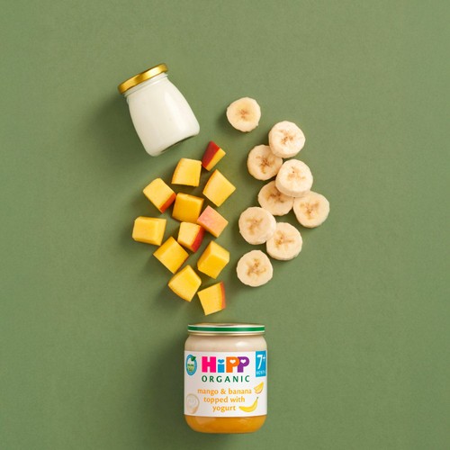 HiPP Organic Mango & Banana topped with Yogurt Baby Food Jar 7+ Months thumbnail 3