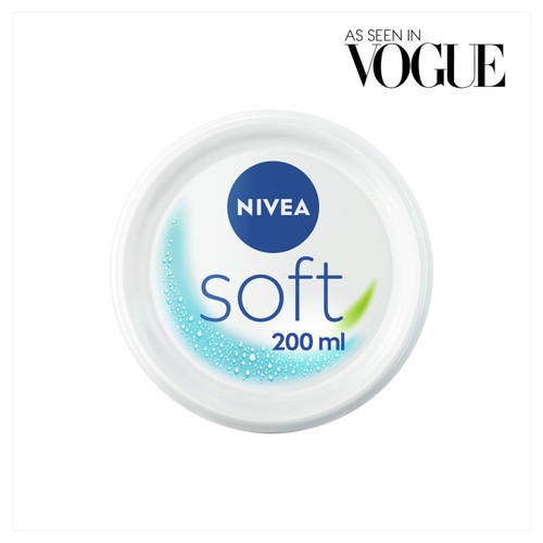 NIVEA Soft Moisturiser Cream for Face Hands & Body,