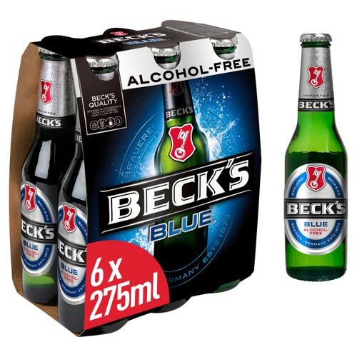 Blue Alcohol Free Beer Bottles