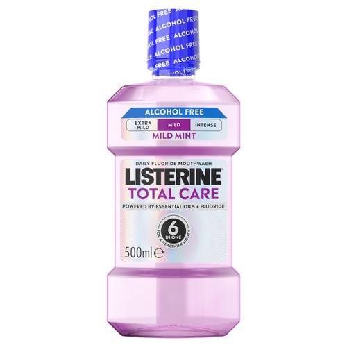 Listerine Total Care Milder Taste Zero Alcohol Mouthwash 500ml thumbnail 2