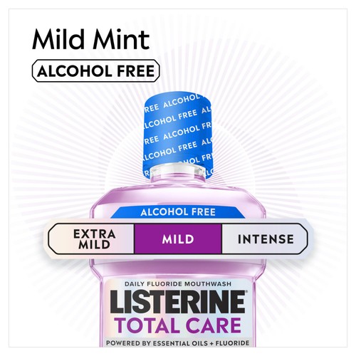 Listerine Total Care Milder Taste Zero Alcohol Mouthwash 500ml thumbnail 5