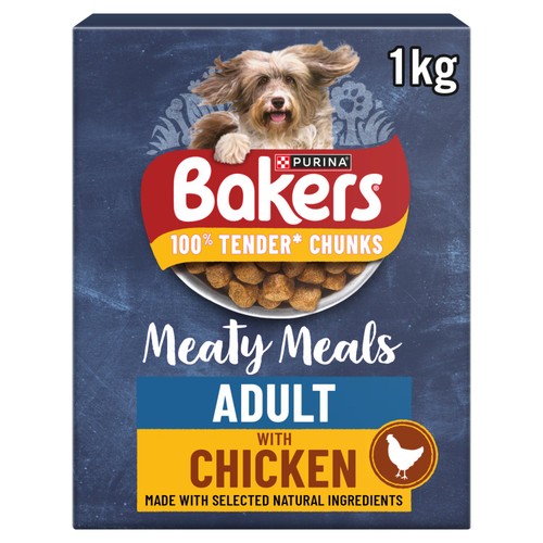 Bakers Meaty Meals Adult Dry Dog Food Chicken
