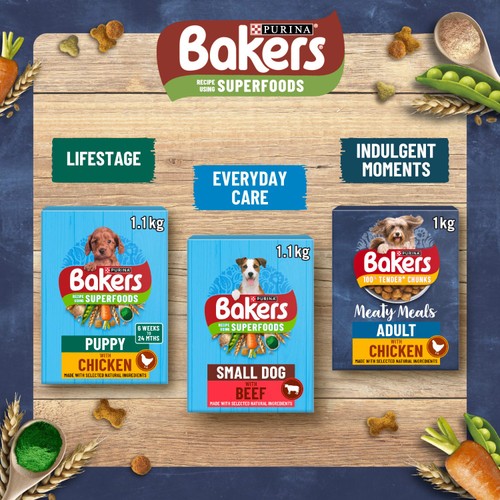 Bakers Meaty Meals Adult Dry Dog Food Chicken thumbnail 2