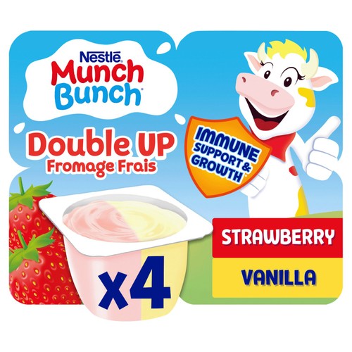 Munch Bunch Double Up Fromage Frais Strawberry & Vanilla