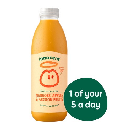 Innocent Mangoes Passion Fruits & Apples Smoothie  thumbnail 3