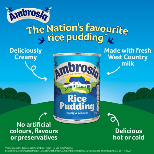 Ambrosia Devon Rice Pudding 400g thumbnail 2