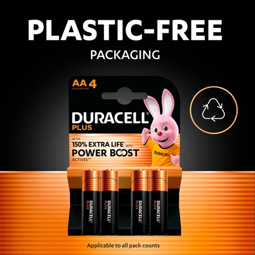 Duracell Plus AA Alkaline Batteries LR6  thumbnail 6