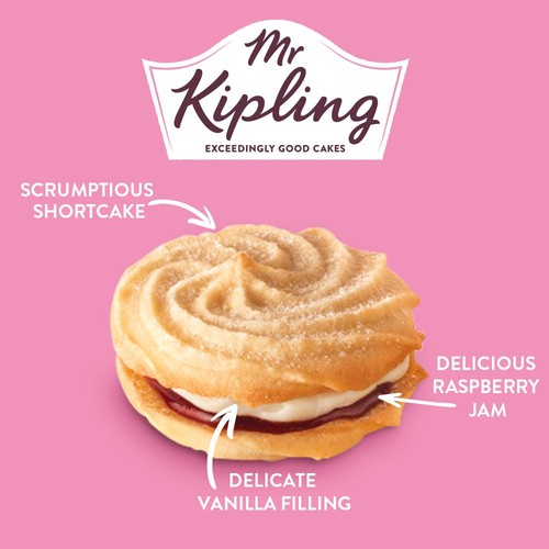 Mr Kipling Viennese Whirls Biscuits Multipack Snack 6pk thumbnail 2