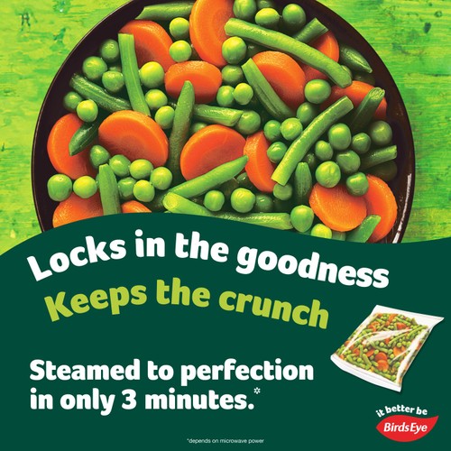 Birds Eye Steamfresh 4 Garden Mix Steam Bags 540g thumbnail 2