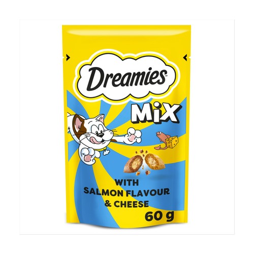 Dreamies Mix Cat Treat Biscuits with Salmon & Cheese
