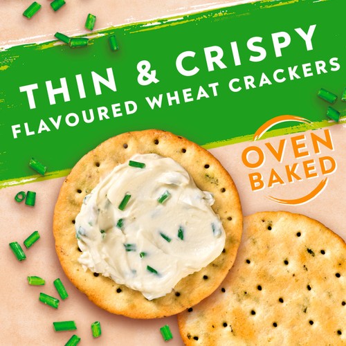 Jacob's Savours Thins Sour Cream & Chive Crackers thumbnail 4