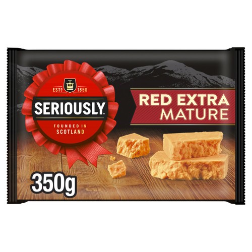 Seriously Strong Original Scottish Extra Mature Red Cheddar 350g