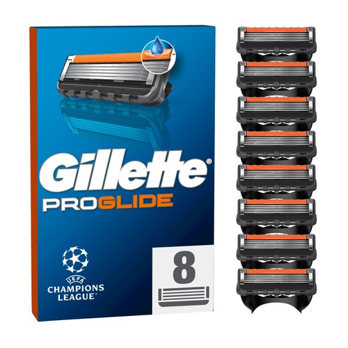 Gillette Fusion 5 ProGlide Razors For Men 8 Refill Razor Blades