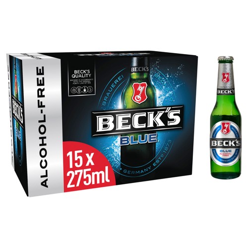 Beck's Blue Alcohol-Free Beer Bottles 15x275ml