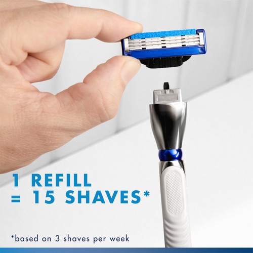 Gillette Mach 3 Turbo Razors For Men 4 Refill Razor Blades thumbnail 4
