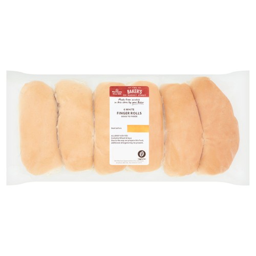 Market Street White Finger Rolls