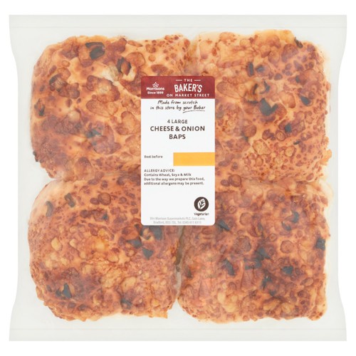Market Street Large Cheese & Onion Baps