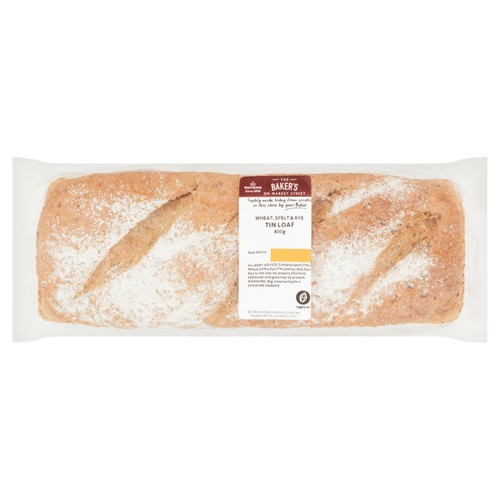 Market Street Wheat Spelt & Rye Tin Loaf 800g