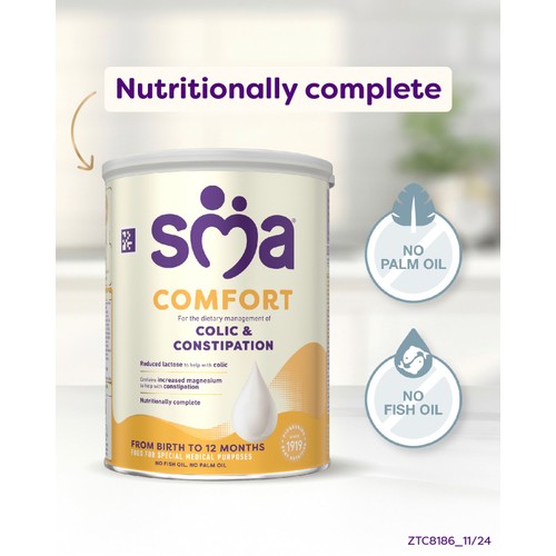SMA Comfort Easy To Digest Baby Milk Powder Formula From Birth 800g thumbnail 4
