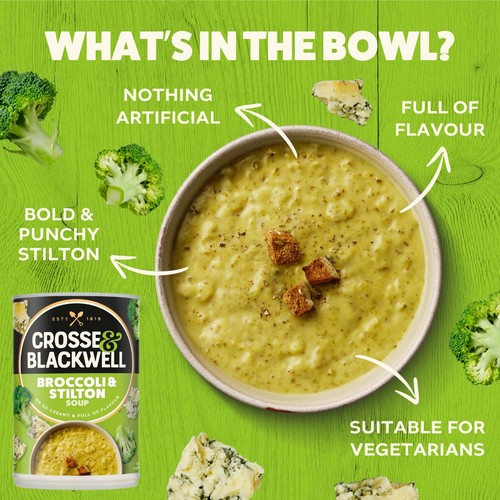 Crosse and Blackwell Best of British Broccoli and Stilton Soup thumbnail 2