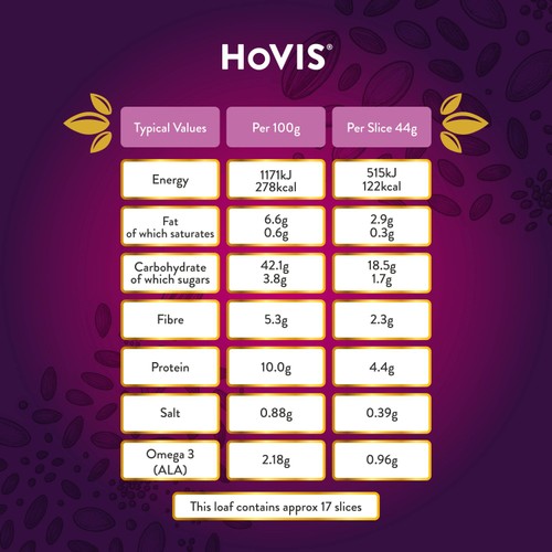 Hovis Seed Sensations Seven Seeds Bread 800g thumbnail 3