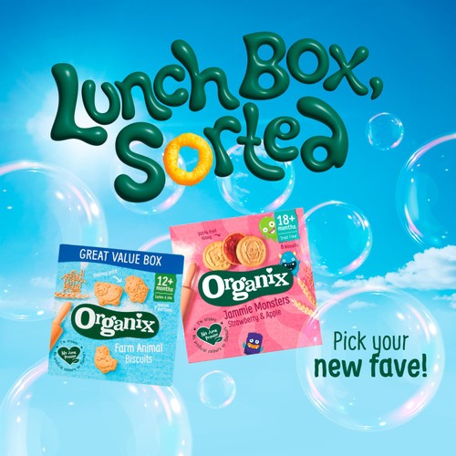 Organix Mini Organic Cheese Crackers Toddler Snack Multipack thumbnail 2