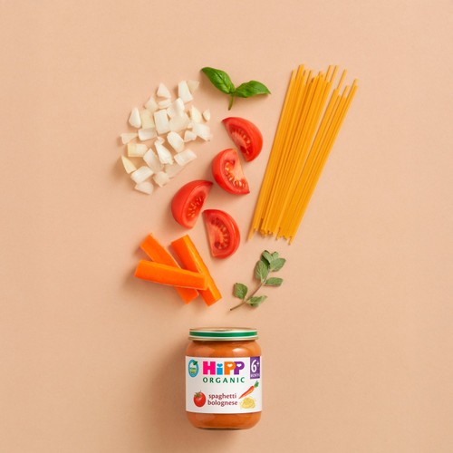 HiPP Organic Spaghetti Bolognese Baby Food Jar 6+ Months 125g thumbnail 3