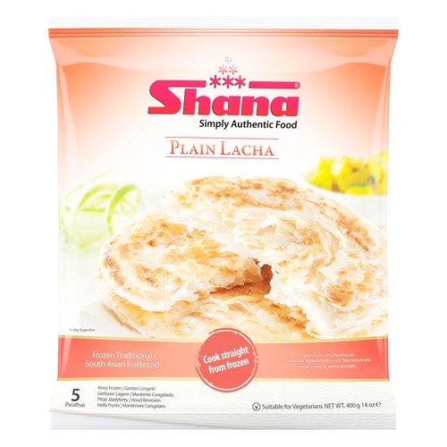 Shana 5 Pack Plain Lacha Paratha 400g