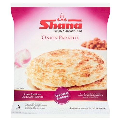 Shana 5 Pack Onion Paratha 400g
