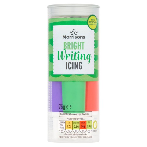 Morrisons Bright Writing Icing Pack