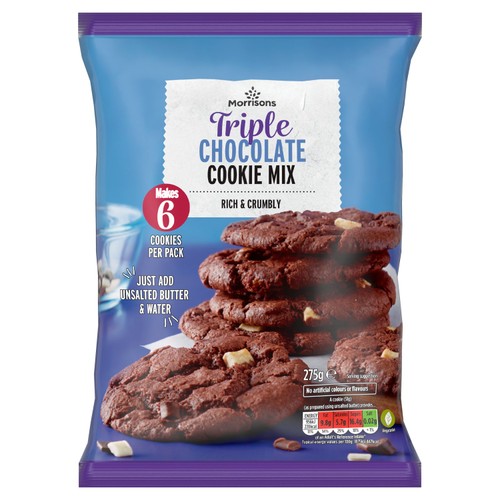 Morrisons Triple Chocolate Cookie Mix