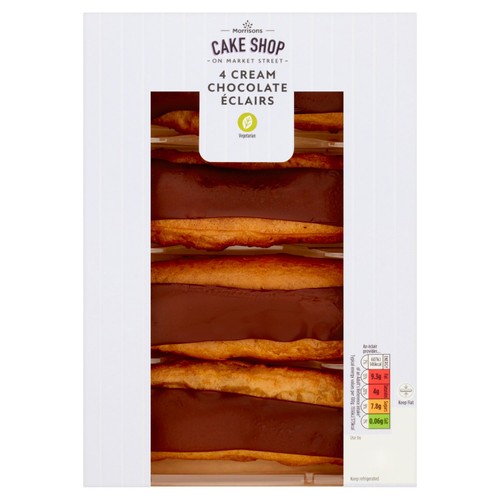 Market Street Cream Chocolate Eclairs