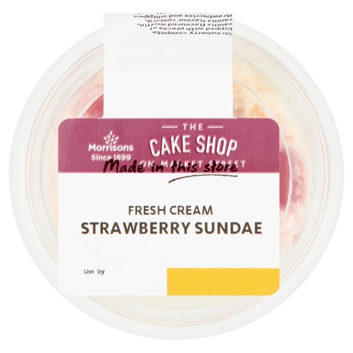 Market Street Fresh Cream Strawberry Sundae