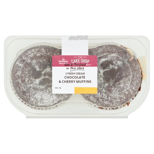 Market Street Fresh Cream Chocolate & Cherry Muffins