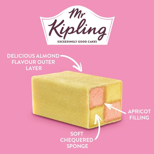 Mr Kipling Standard Battenberg Cake Family Size Serves 8 thumbnail 3