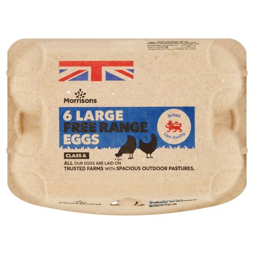 Morrisons Large Free Range Eggs 6 Pack