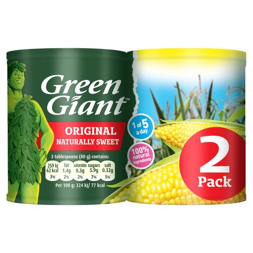 Green Giant Original Sweetcorn (2x198g)