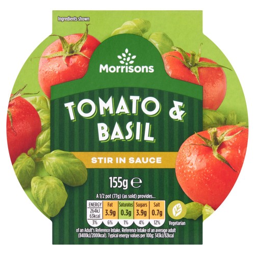 Morrisons Tomato & Basil Stir In Sauce