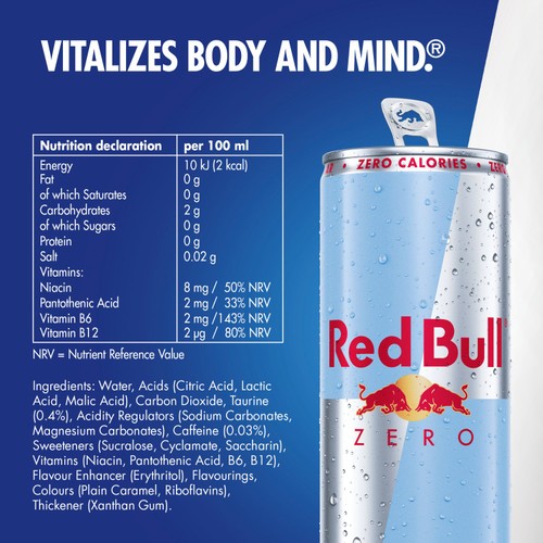 Red Bull Energy Drink Zero 250ml thumbnail 3