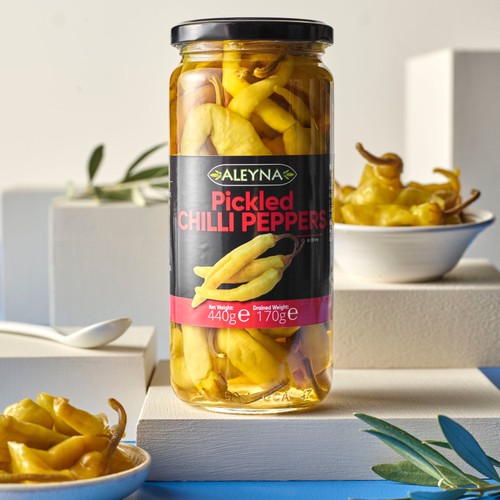 Aleyna Pickled Chilli Peppers (440g) thumbnail 2