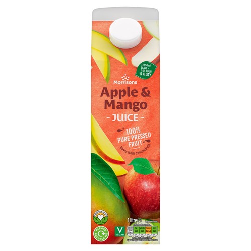 Morrisons 100% Apple & Mango Juice 1L