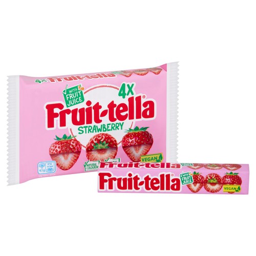 Fruittella Strawberry Sweets 4 Pack thumbnail 2