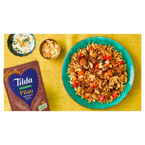 Tilda Microwave Wholegrain Pilau Basmati Rice
