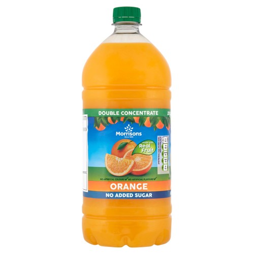 Morrisons No Added Sugar Double Concentrate Orange Squash 1.5L thumbnail 2