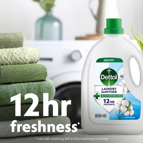 Dettol Fresh Cotton Antibacterial Laundry Sanitiser thumbnail 3
