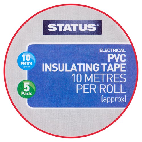 Status Pvc Electric Tape 5 Pack