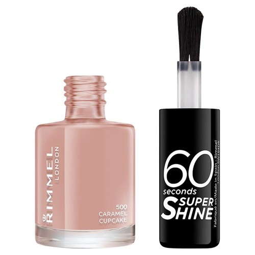 Rimmel London 60 Seconds Super Shine Nail Polish Caramel Cupcake  thumbnail 2